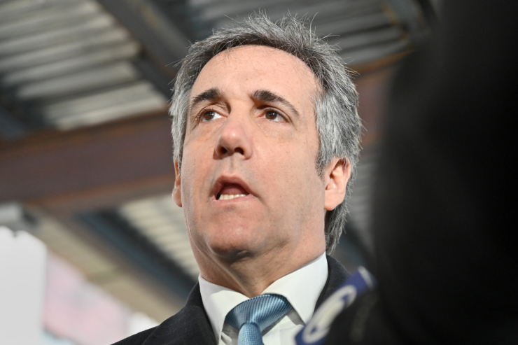 "This is not revenge,” Cohen said before entering the courthouse to testify to a grand jury, “this is about accountability. He needs to be held accountable for his dirty deeds.” Photo: Carl Glassman/Tribeca Trib
